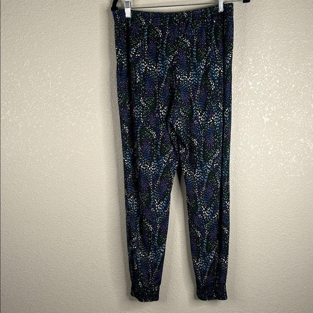 Veronica M Multicolor Abstract Yoga Activewear Casual Legging Joggers Size Large